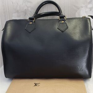 Louis Vuitton Epi Speedy 35 Black With Dust Bag